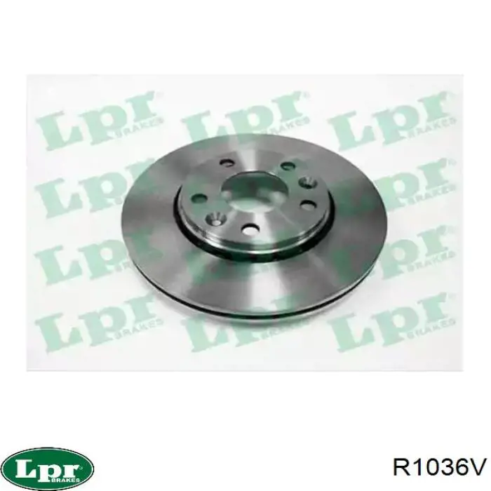 R1036V LPR диск тормозной передний