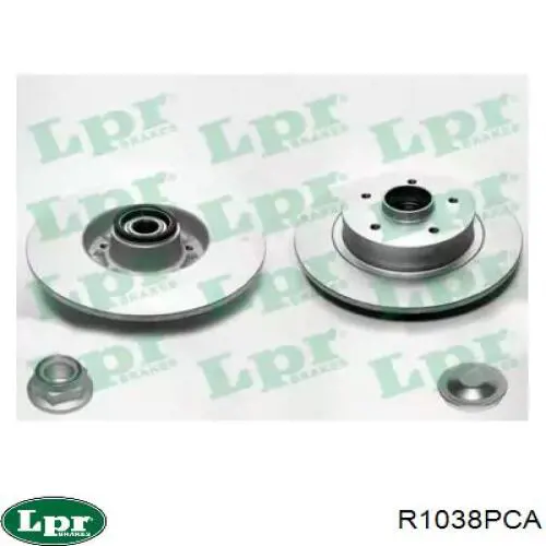 R1038PCA LPR диск тормозной задний