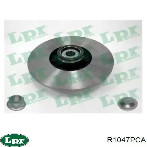 R1047PCA LPR диск тормозной задний