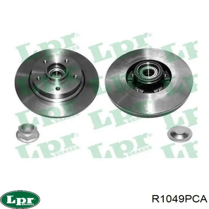 R1049PCA LPR диск тормозной задний
