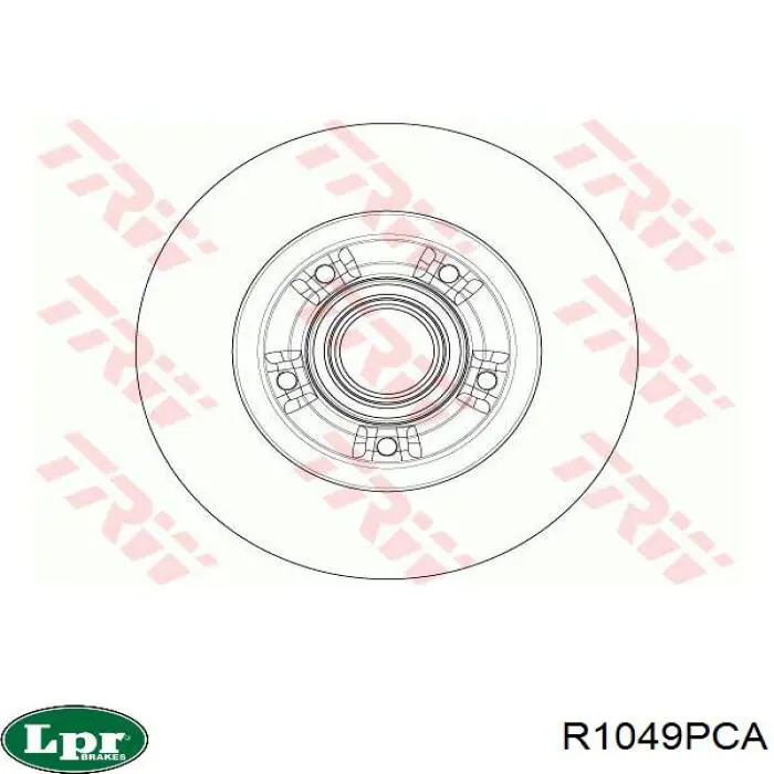 Купить R1049PCA LPR Диск тормозной задний
