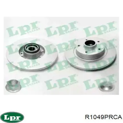 R1049PRCA LPR диск тормозной задний