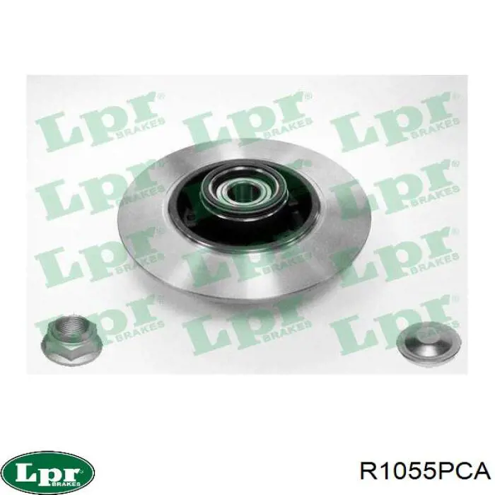R1055PCA LPR диск тормозной задний
