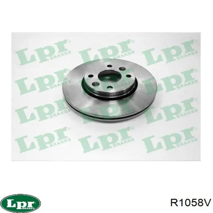 R1058V LPR диск тормозной передний