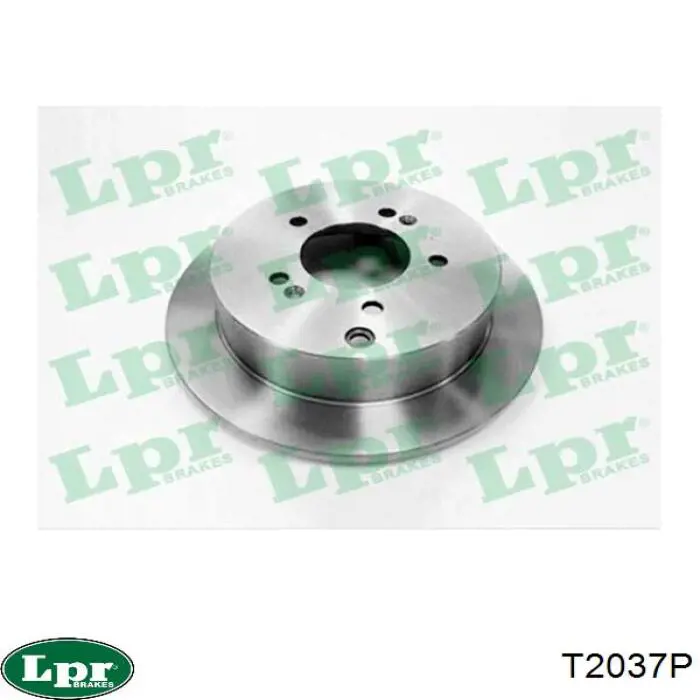 Купить T2037P LPR Диск тормозной задний