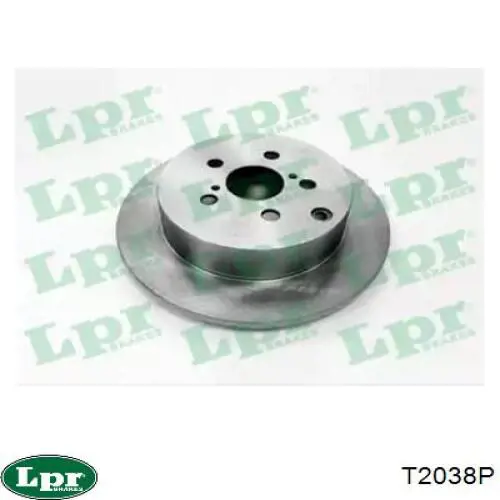 T2038P LPR диск тормозной задний