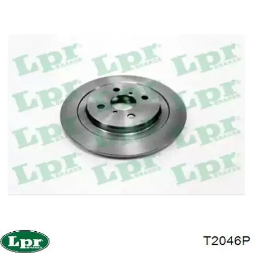 T2046P LPR диск тормозной задний