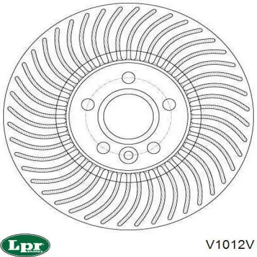 Тормоз дисковый передний LPR V1012V цена, от 73.18 USD