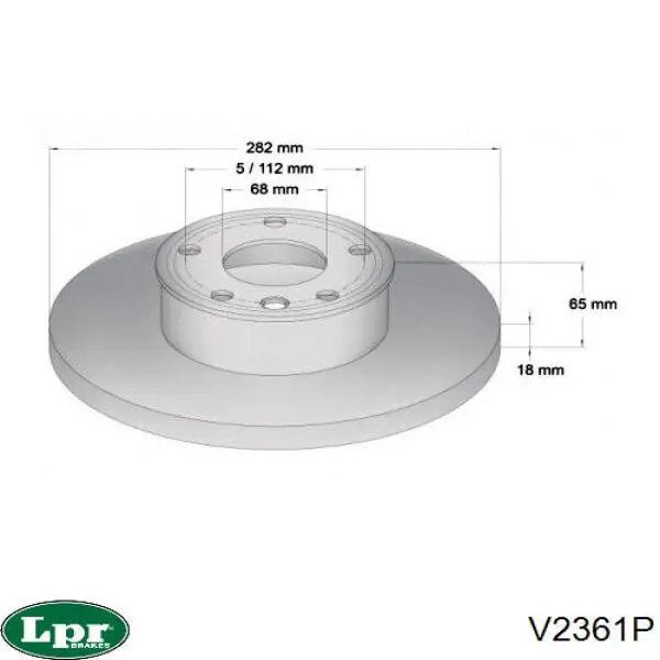 Купить V2361P LPR Ротор тормозной