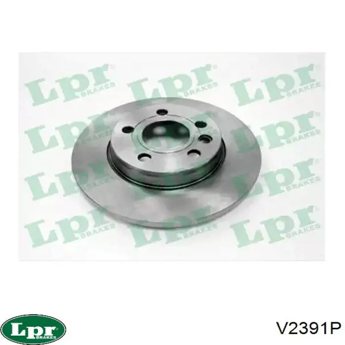 V2391P LPR диск тормозной задний