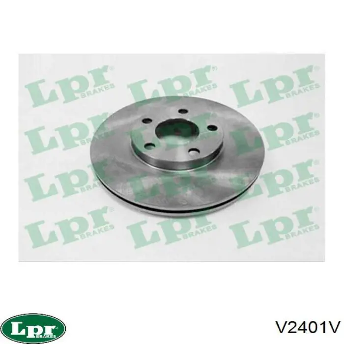 V2401V LPR диск тормозной передний