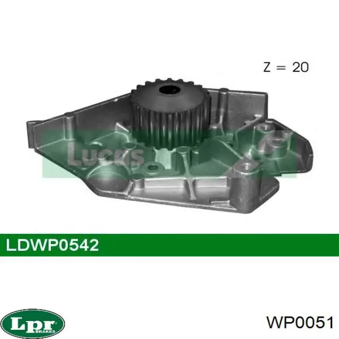Купить WP0051 LPR Насос охлаждения