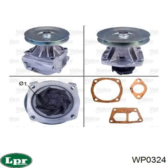 Помпа охлаждения LPR WP0324 цена, от 20.09 USD