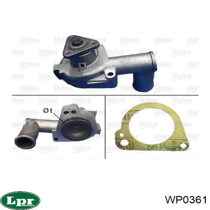 Водяной насос LPR WP0361