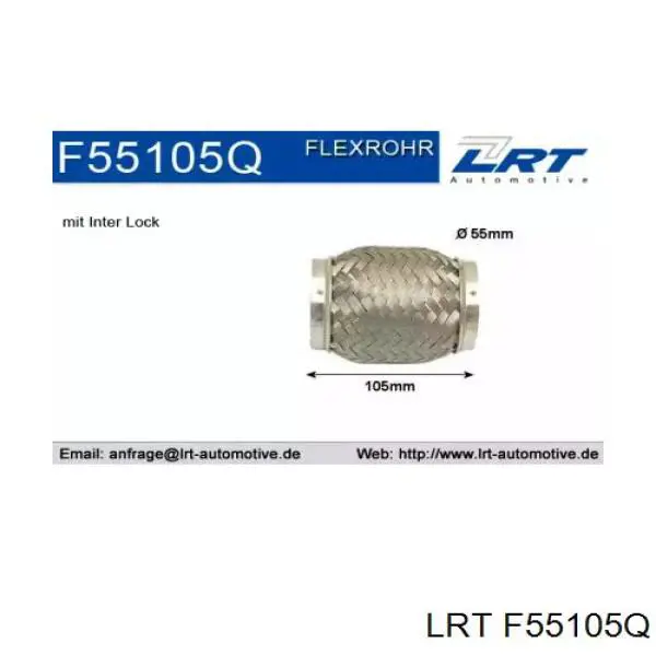 Ondulação do silenciador JMJ55X100P JMJ