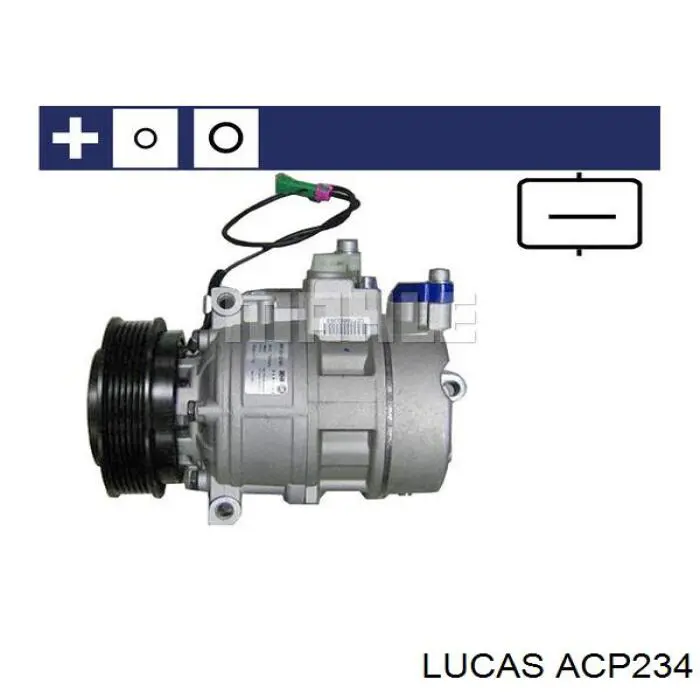 Compresor de aire acondicionado ACP234 Lucas
