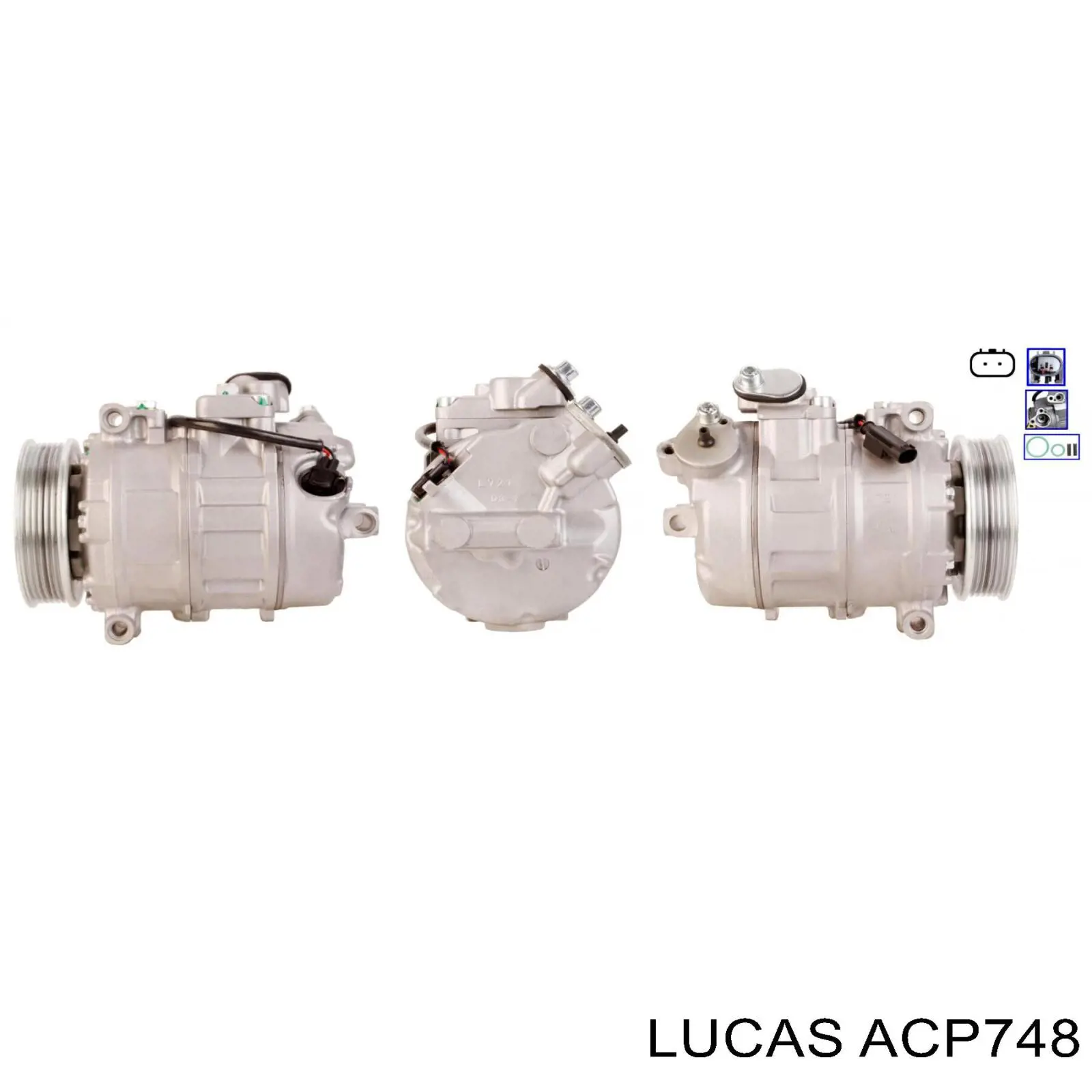 Compresor de aire acondicionado ACP748 Lucas