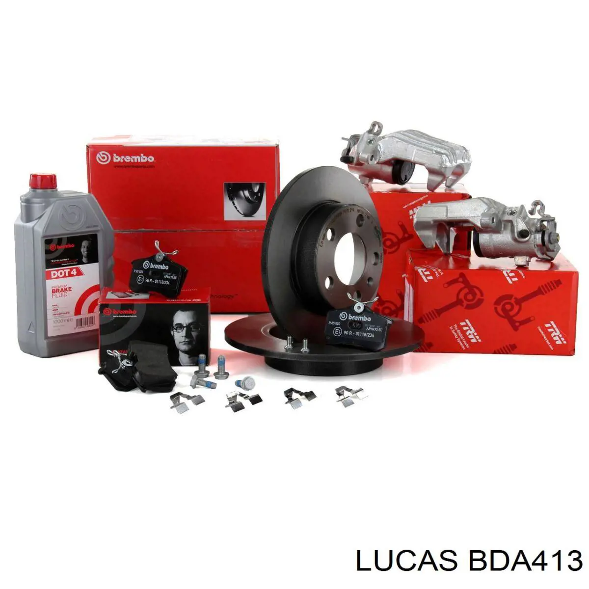 Скоба тормозного суппорта заднего Lucas BDA413 цена, от 41.64 USD