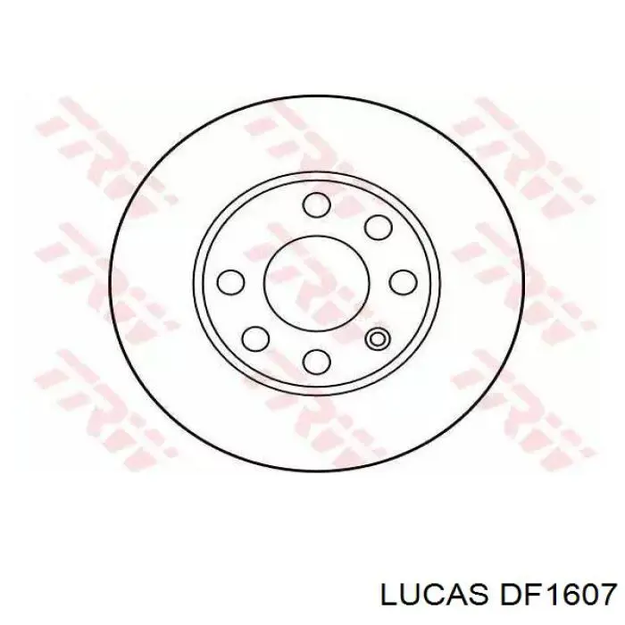 DF1607 Lucas диск тормозной передний