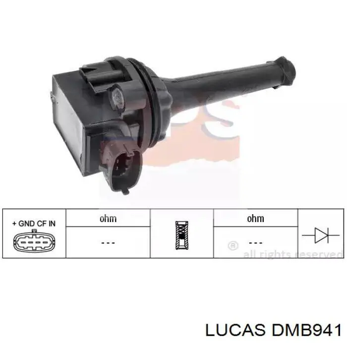 Купить DMB941 Lucas Катушка зажигания