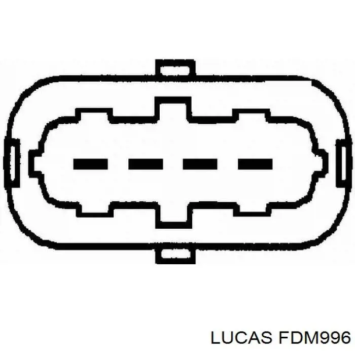 Датчик потока (расхода) воздуха, расходомер M.A.F. - (Mass Airflow) Lucas FDM996