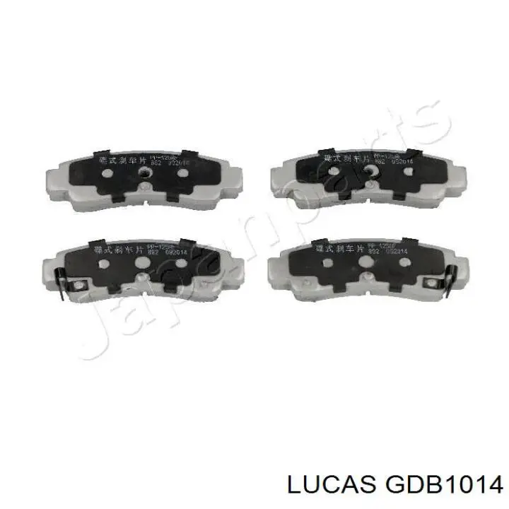 GDB1014 Lucas колодки тормозные задние дисковые