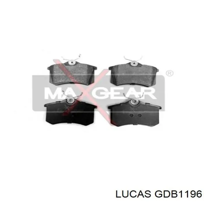 GDB1196 Lucas Колодки тормозные дисковые комплект