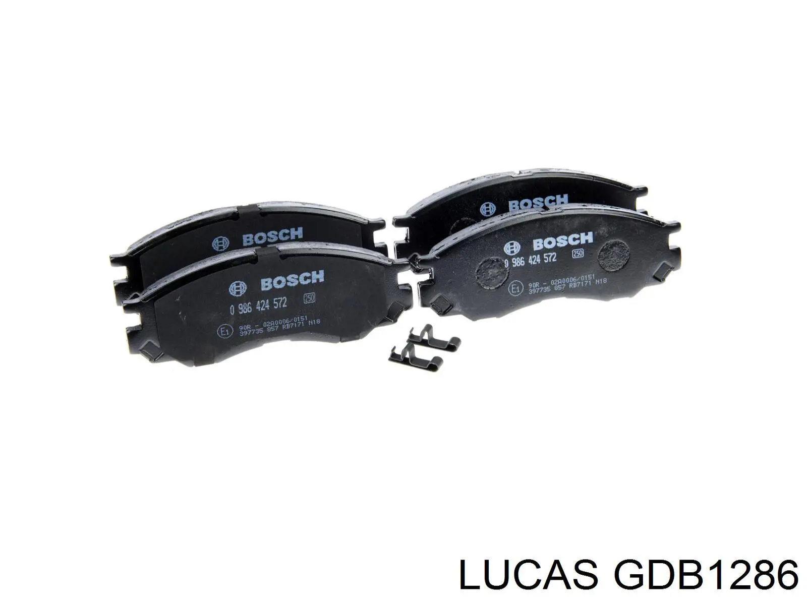 Колодки гальмівні передні, дискові GDB1286 Lucas