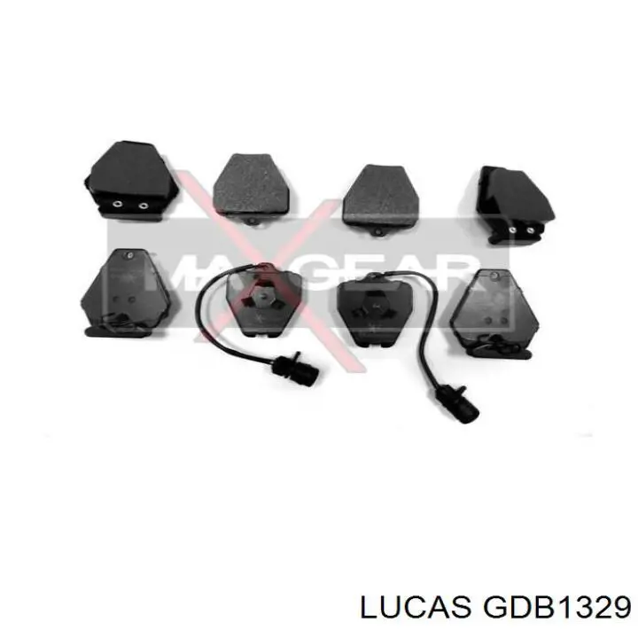 GDB1329 Lucas колодки тормозные передние дисковые