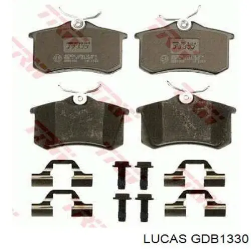 GDB1330 Lucas колодки тормозные задние дисковые