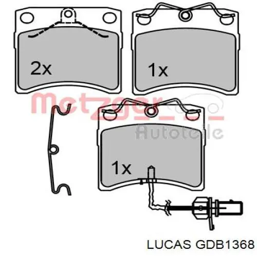 Колодки Lucas GDB1368 цена, от 23.44 USD
