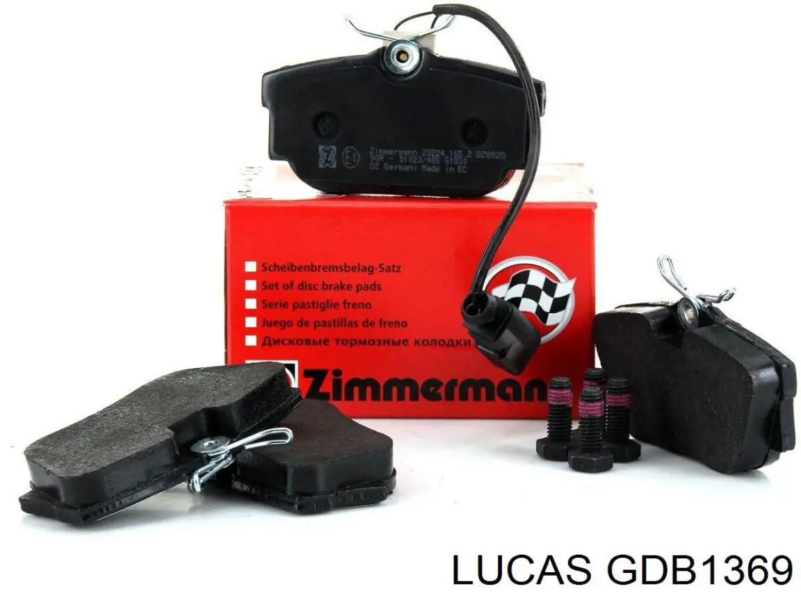 GDB1369 Lucas Колодки тормозные дисковые комплект