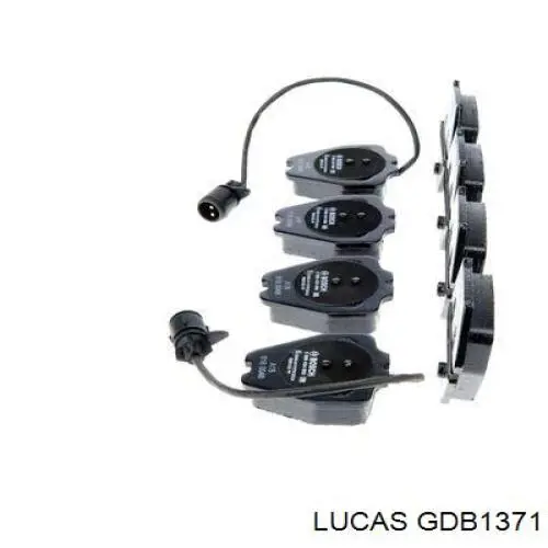 Купить GDB1371 Lucas Колодки тормозные