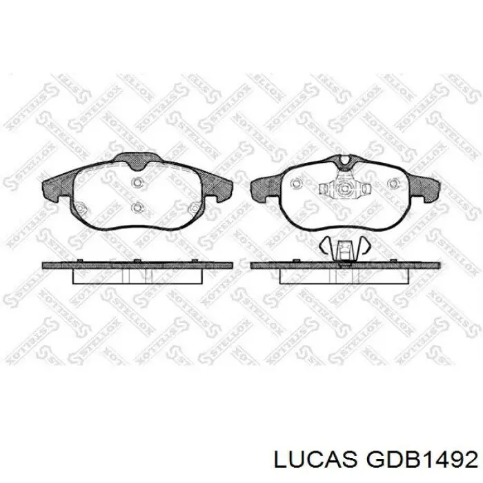 GDB1492 Lucas Колодки передние