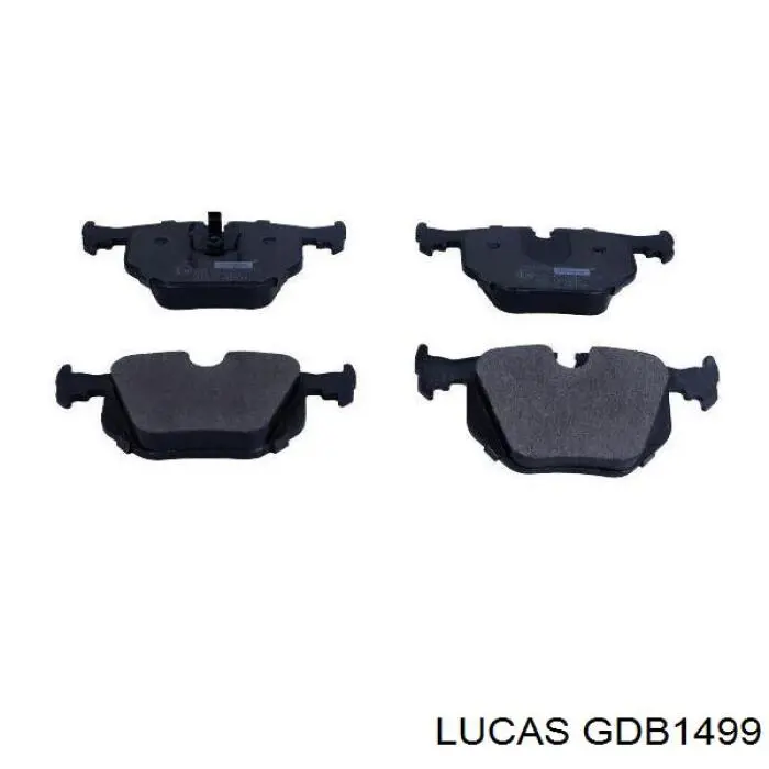 GDB1499 Lucas задние тормозные колодки