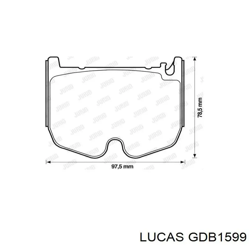 GDB1599 Lucas колодки тормозные передние дисковые