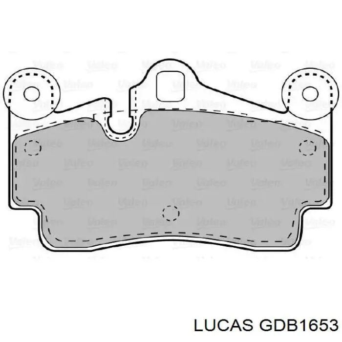 Колодки дисковые  Lucas GDB1653 цена, от 38.82 USD