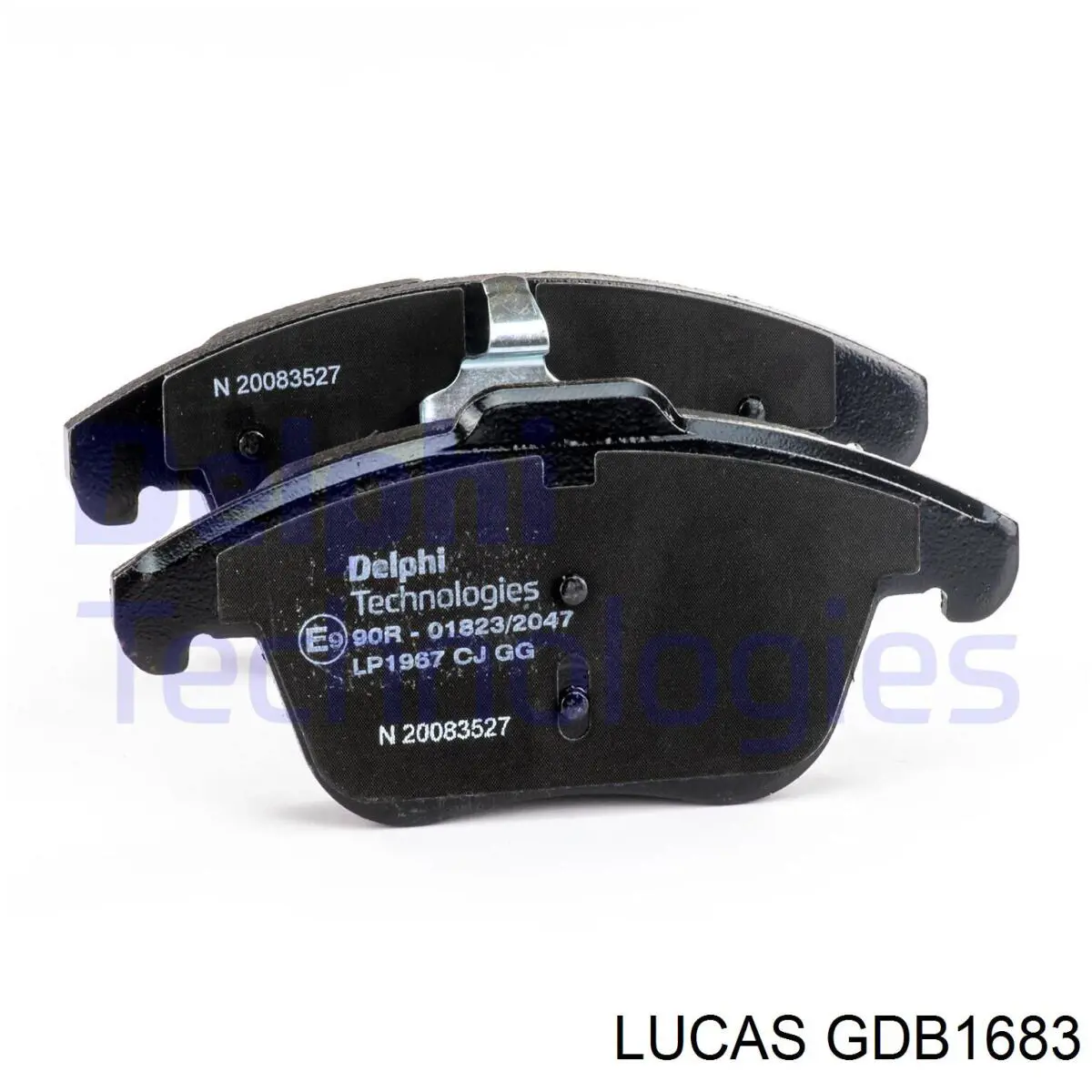 GDB1683 Lucas колодки тормозные передние дисковые