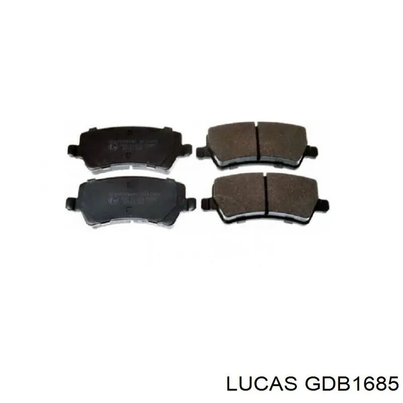 Купить GDB1685 Lucas Колодки тормозные задние, дисковые