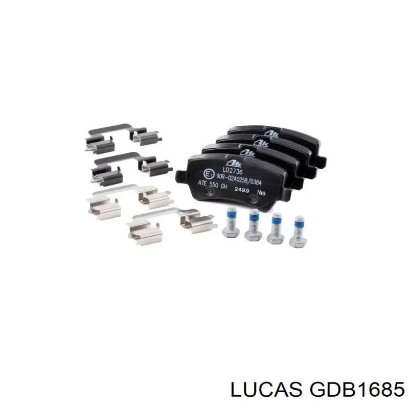 Колодки дисковые  Lucas GDB1685 цена, от 38.12 USD