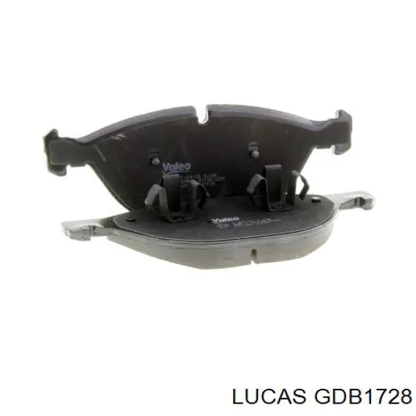 GDB1728 Lucas колодки тормозные передние дисковые