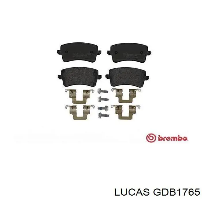Купить GDB1765 Lucas Колодки тормозные задние, дисковые