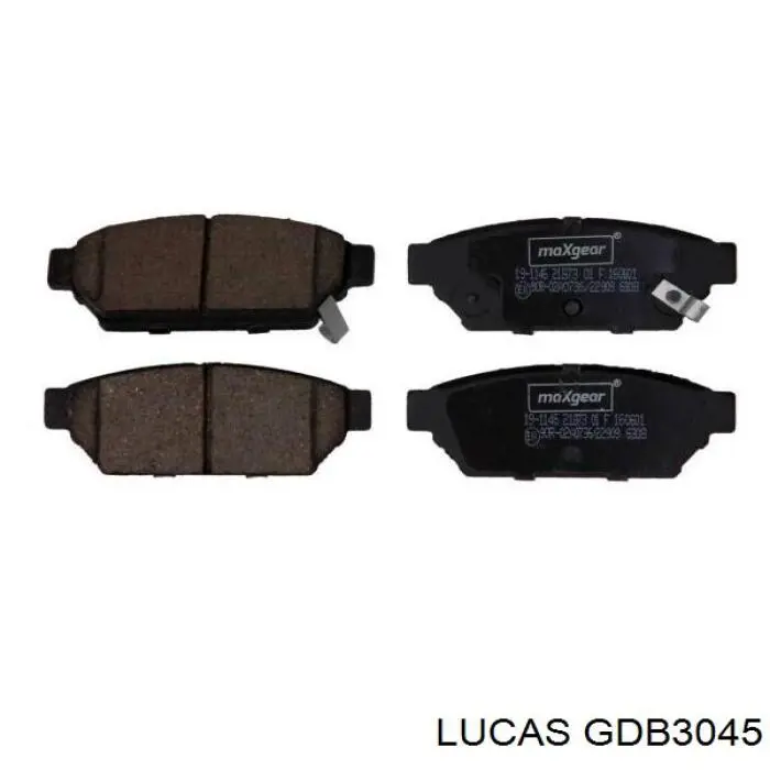 GDB3045 Lucas колодки тормозные задние дисковые