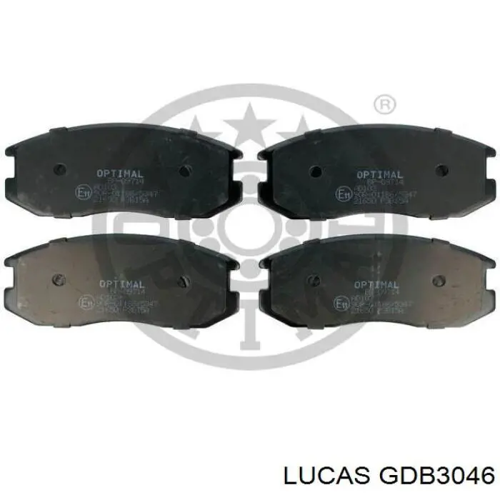 GDB3046 Lucas колодки тормозные передние дисковые