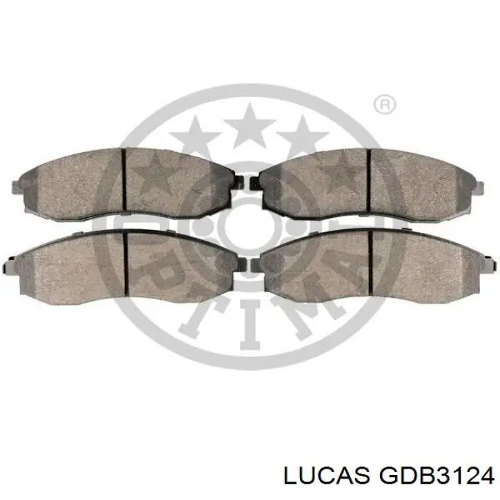 GDB3124 Lucas передние тормозные колодки
