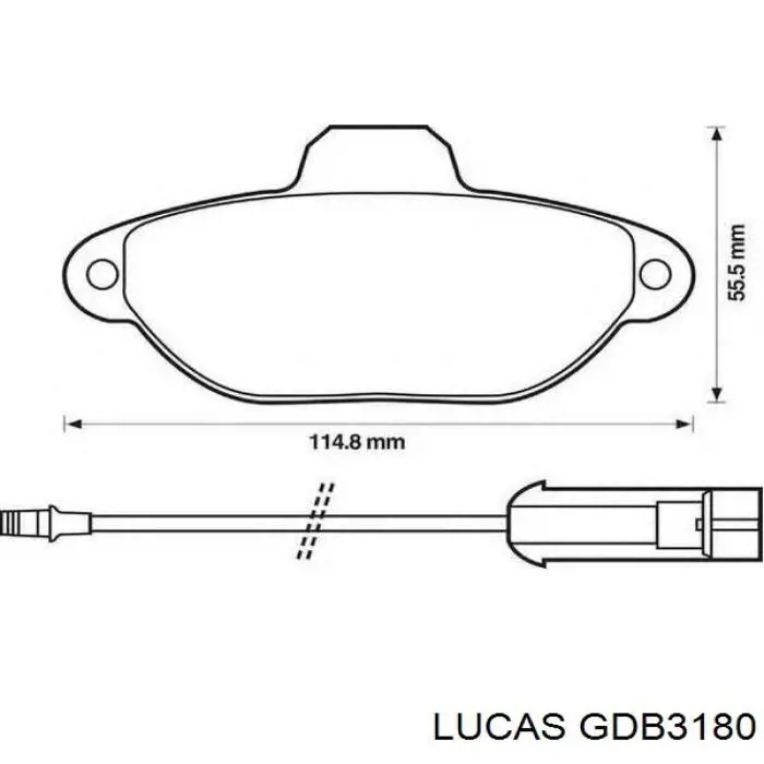 GDB3180 Lucas Колодки передние