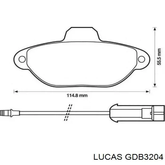GDB3204 Lucas Колодки передние