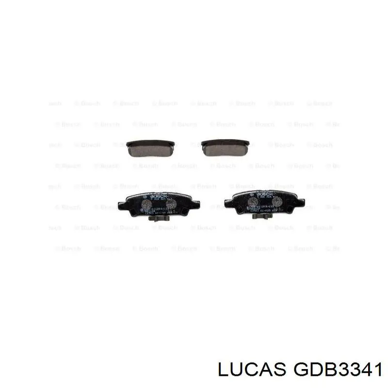 Колодки дисковые  Lucas GDB3341 цена, от 18.40 USD