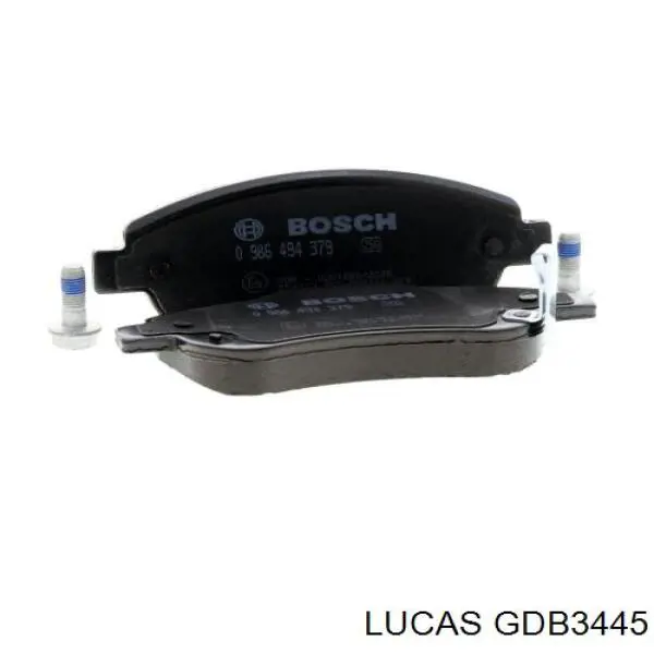 GDB3445 Lucas колодки тормозные передние дисковые