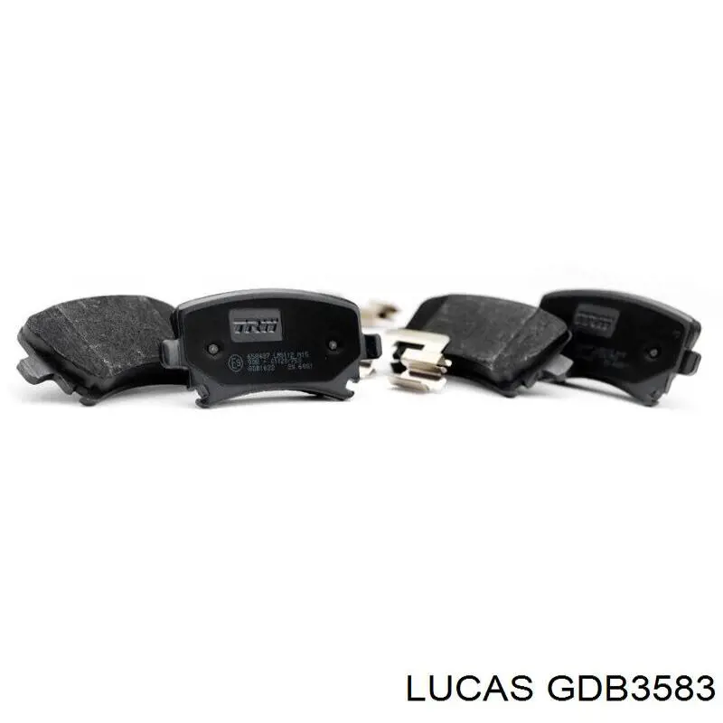 GDB3583 Lucas колодки тормозные задние дисковые
